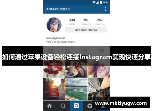 如何通过苹果设备轻松连接Instagram实现快速分享